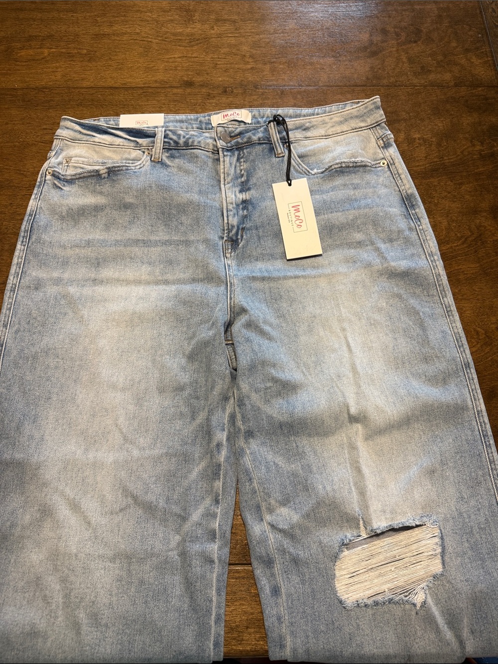 PLUS SIZE WIDE LEG JEANS